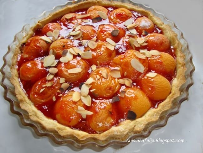 Tarte aux abricots et sa pâte sablée maison facile