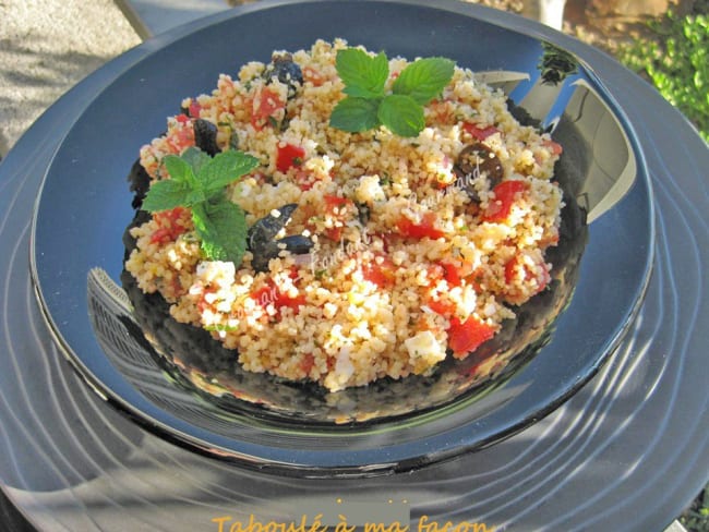 Taboulé à ma façon - semoule de couscous, citron, tomates