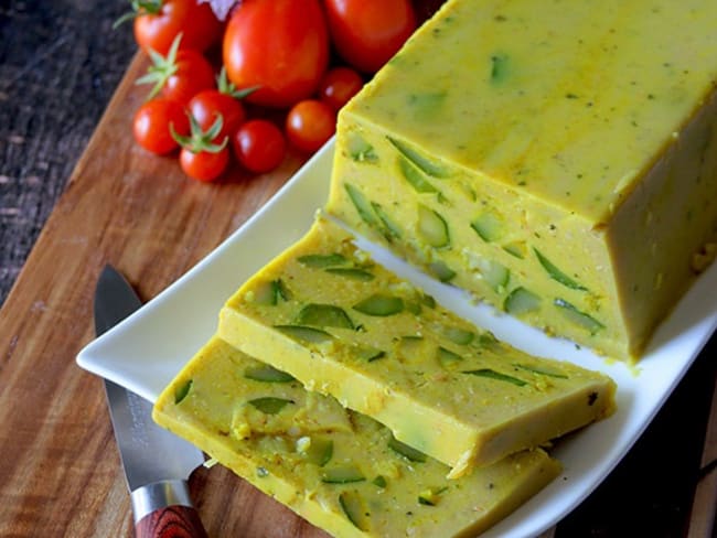 Terrine lentilles corail courgettes