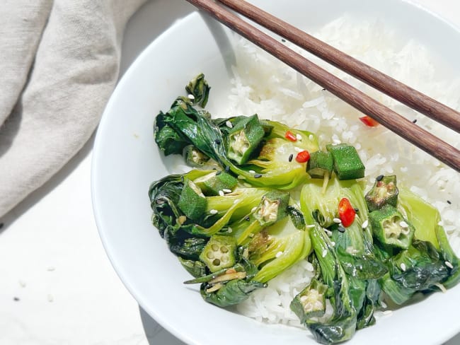 Pak choi sauté facile et rapide