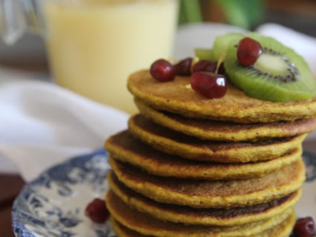 Golden latte pancakes - des pancakes au curcuma