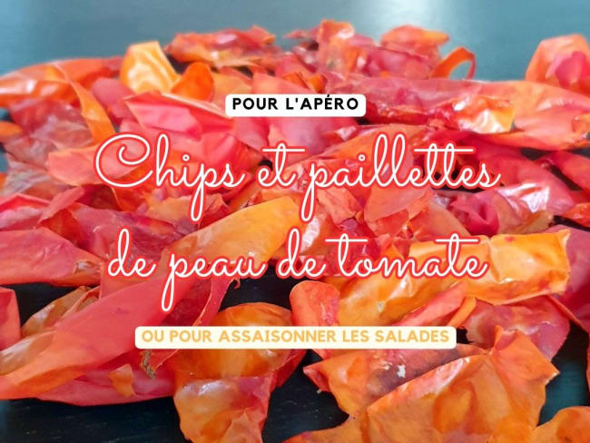 Chips de peaux de tomates