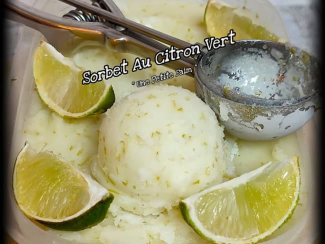 Sorbet au citron vert - Le plus rafraîchissant des sorbets