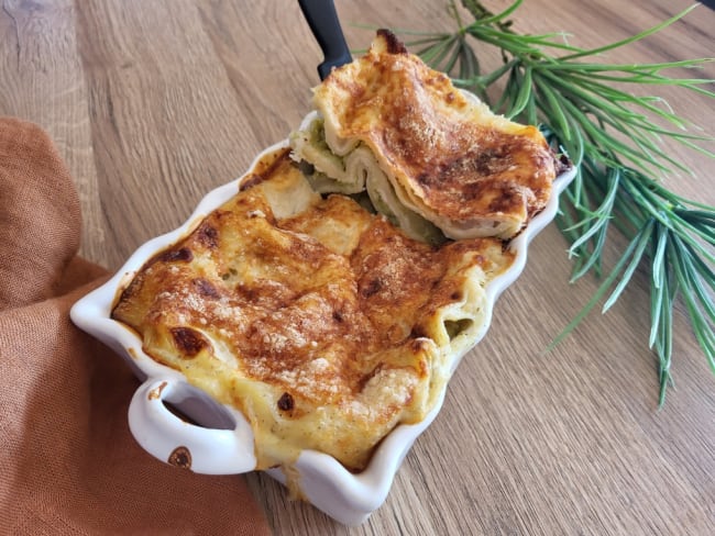 Lasagnes courgettes et Saint-Nectaire