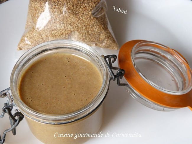 Tahini ou crème de sésame à  l'huile d'olive