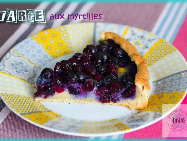 Tarte aux myrtilles base migaine