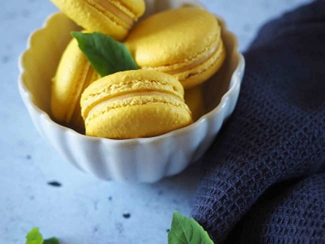 Macarons Citron Basilic