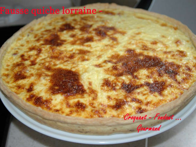 Fausse quiche lorraine au Comté