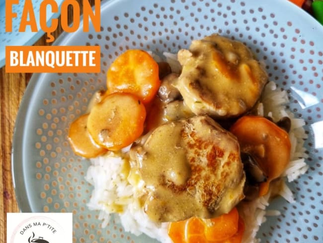 Filet mignon façon blanquette