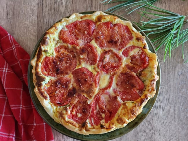 Tarte salée tomate et thon