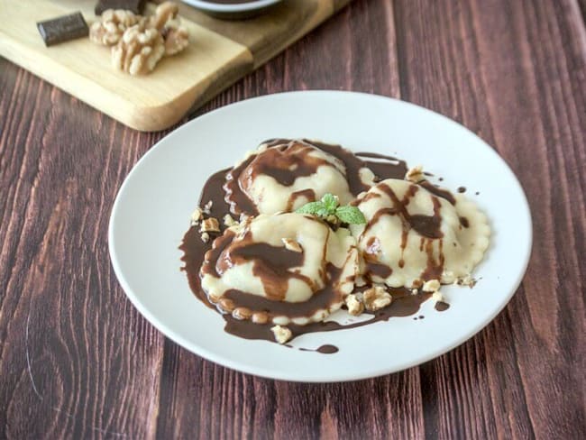 Raviolis épicés au chocolat