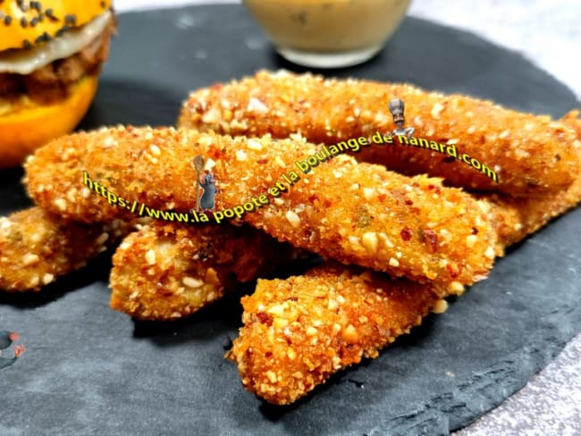 Croquettes de pommes de terre, panure aux amandes