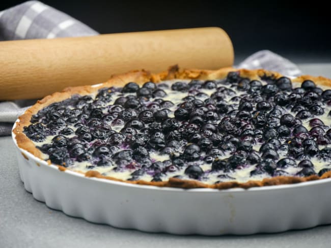 Tarte sablée aux myrtilles des Pyrénées