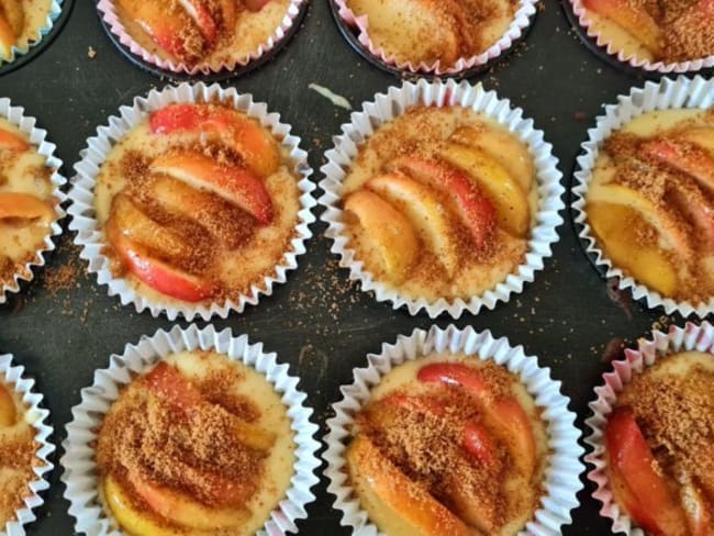 Cupcakes aux pommes confites