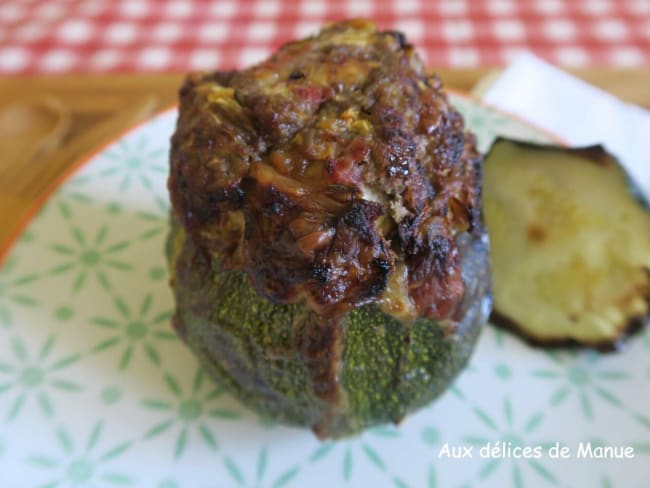 Courgette ronde farcie au boeuf et tomme de Savoie