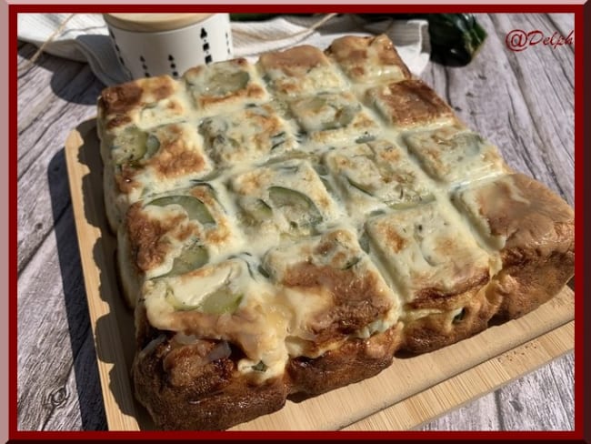 Clafoutis salé aux courgettes et saumon fumé