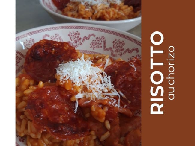 Risotto épicé au chorizo