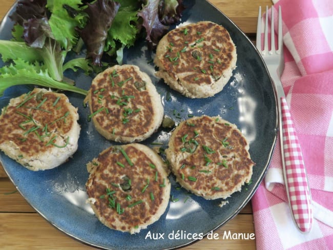 Palets de thon aux câpres et fromage frais St-Môret