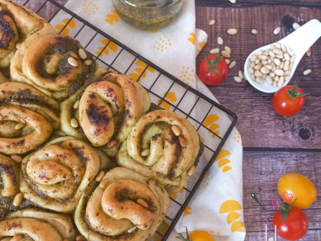 Pain au pesto façon pull apart bread