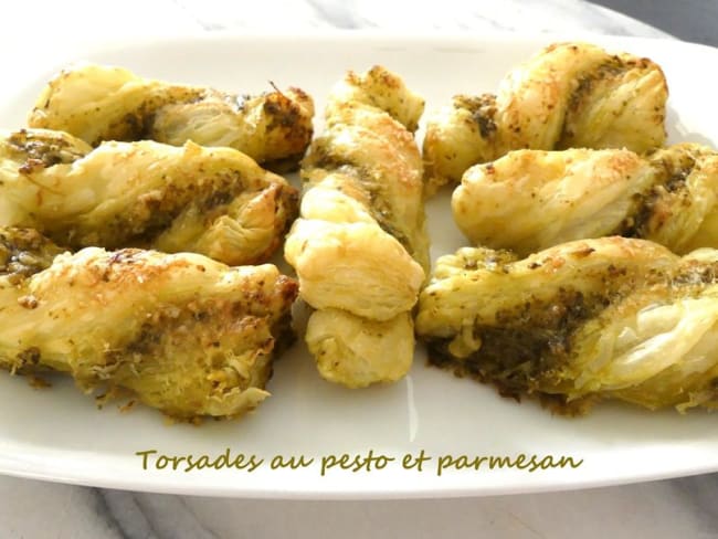 Torsades au pesto et parmesan