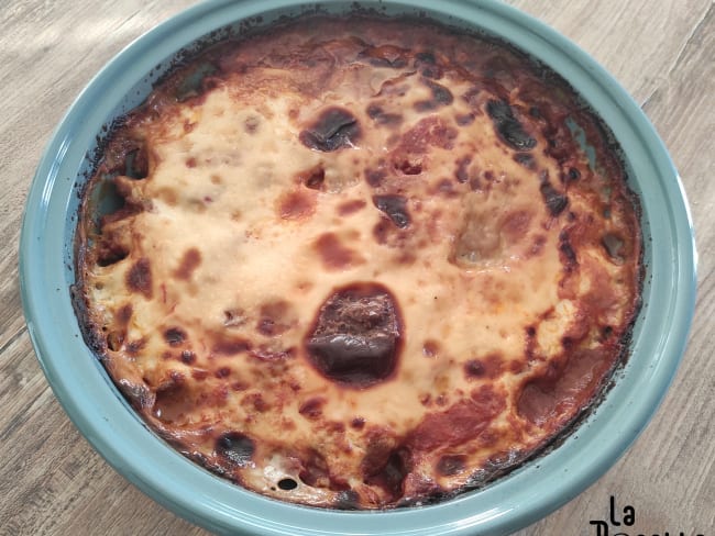 Moussaka classique d'aubergines et agneau