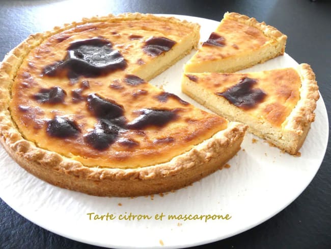 Tarte sablée citron et mascarpone