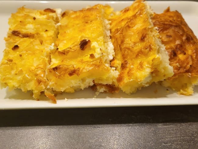 Placinta -Tarte filo roumaine aux 3 fromages