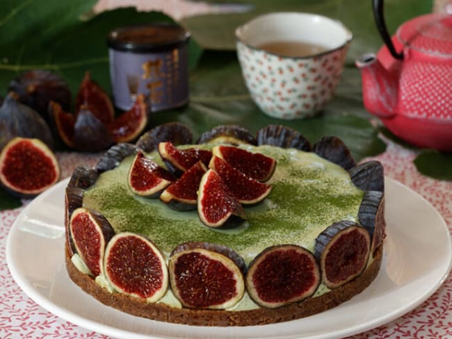 Cheese Cake Au Thé Vert Matcha Et Aux Figues Recette Par Jackie 