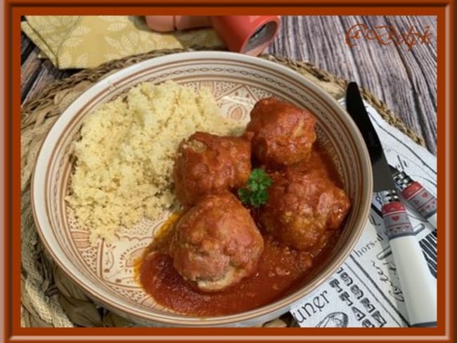 Boulettes de viande de veau à la sauce tomate (polpette)