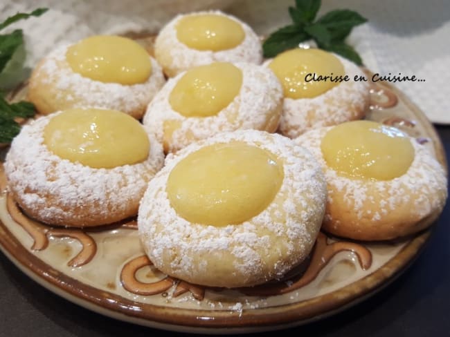 Lemon curd cookies : de délicieux petits fours