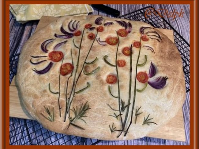 Focaccia provençale au Thermomix