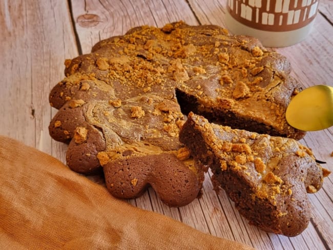 Brownie chocolat spéculos à préparer avec les enfants