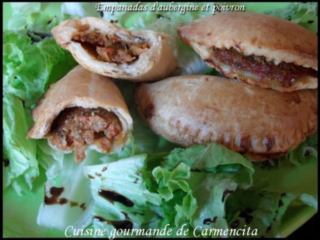 Empanadas à l'aubergine et au poivron