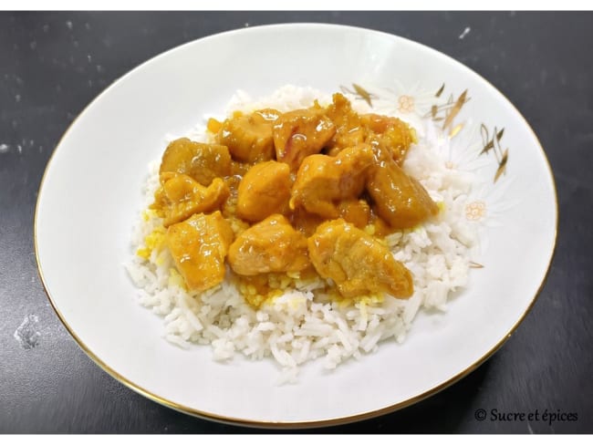 Curry de porc doux et piquant, à ma façon