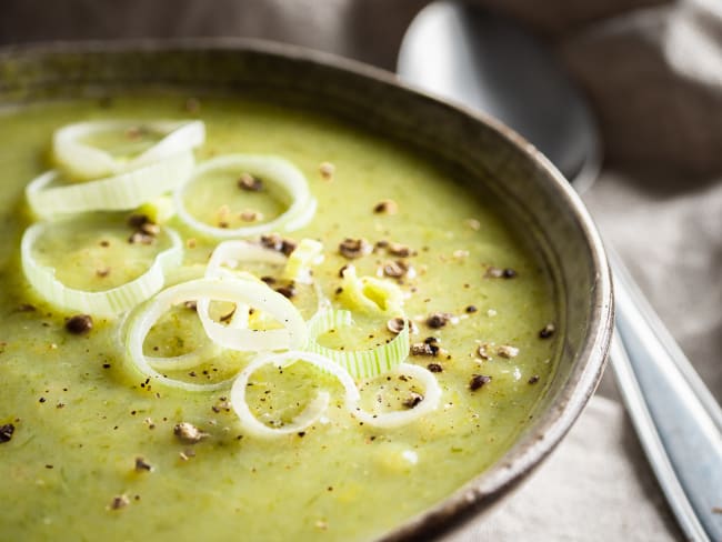 Soupe aux poireaux et aux pommes de terre