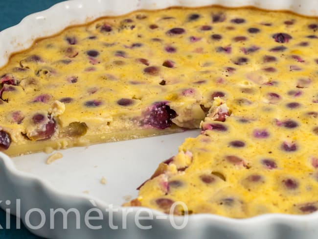 Clafoutis d'automne aux raisins, sans gluten