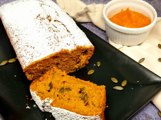 Cake au potimarron et graines de courge