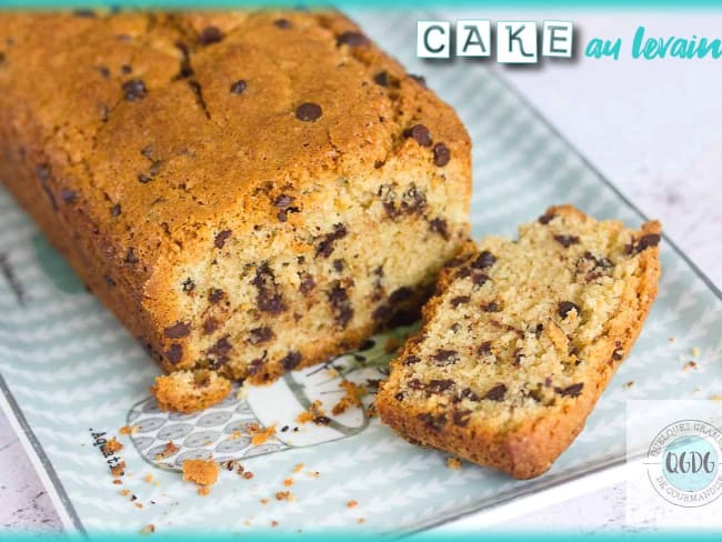 Cake au levain aux pépites de chocolat