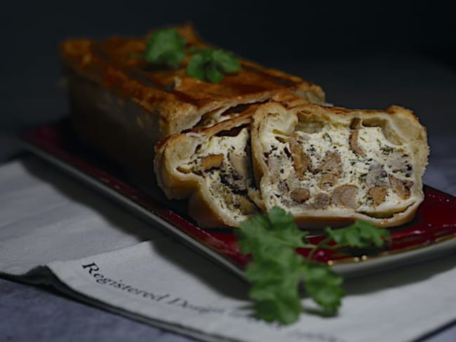 Terrine de champignons en croûte