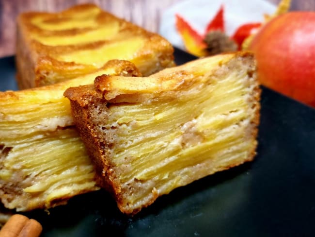 Gâteau invisible aux pommes