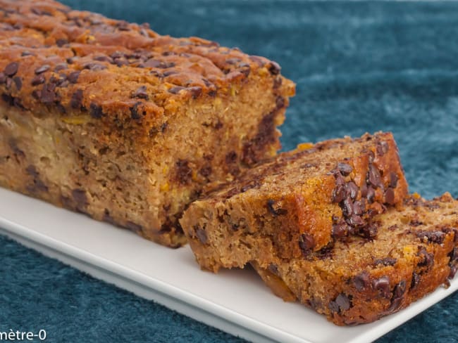 Zucchini bread aux pépites de chocolat, cake chocolaté bien gourmand