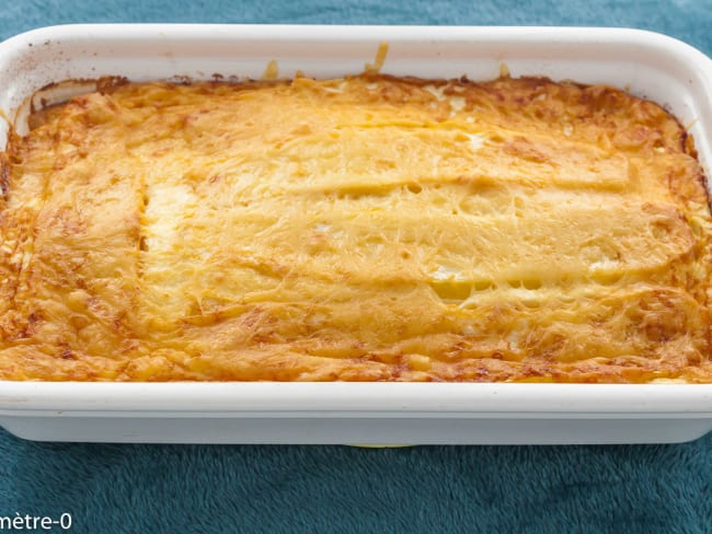 Gratin d'automne de poireaux aux courgettes