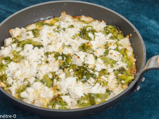 Frittata au brocoli et à la feta