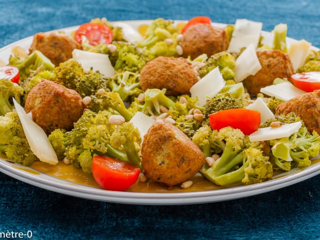 Falafels aux brocolis et fromage comté