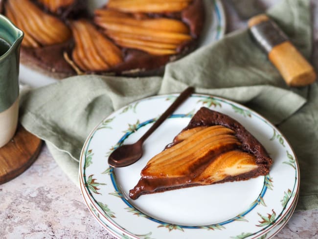 Fondant à la poire et au chocolat