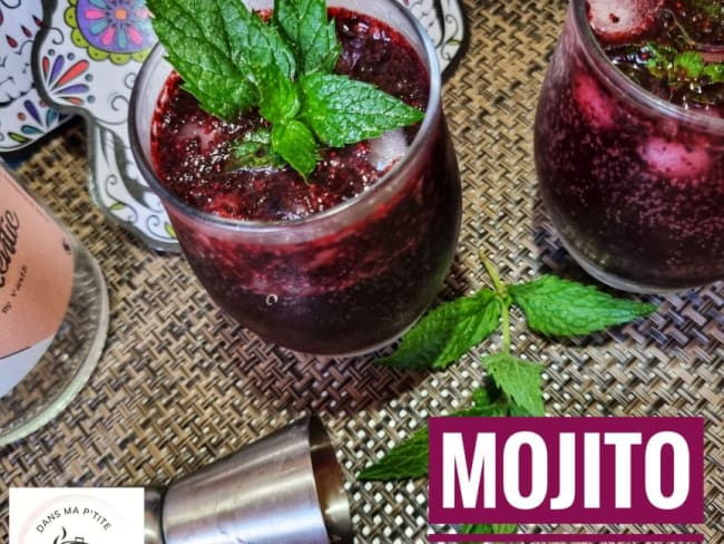 Mojito myrtille alias le mojito des vampires