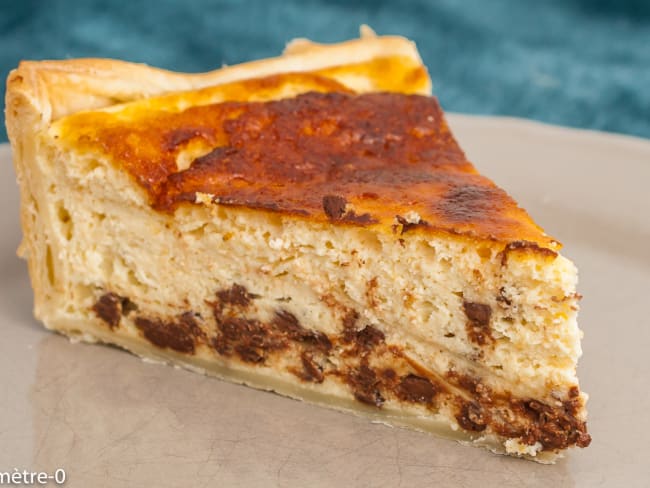 Tarte italienne à la ricotta et aux pépites de chocolat pour un dessert