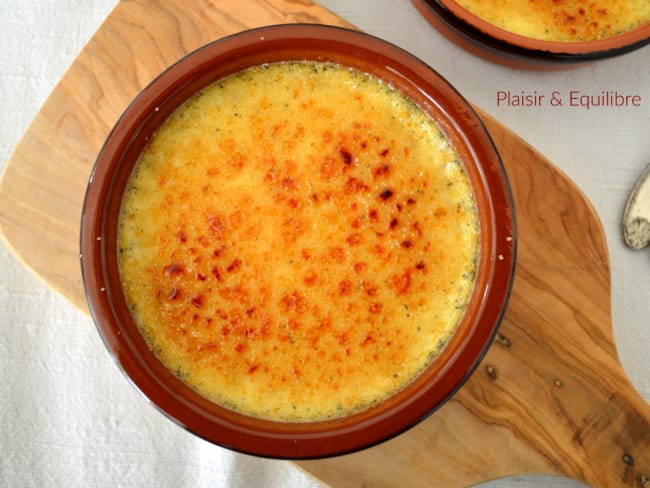 Crème brûlée vanille d'après Christophe Felder