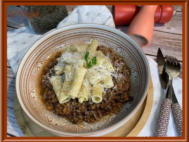 Sauce bolognaise aux lentilles