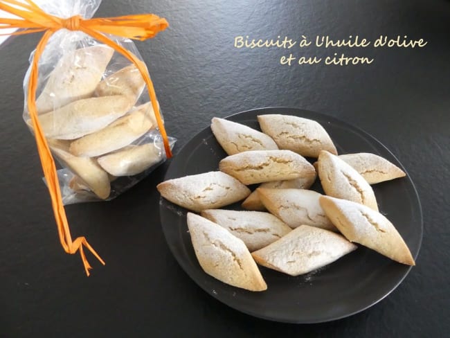 Biscuits vanillés, à l'huile d'olive et au citron
